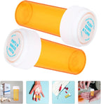 TEHAUX 10pcs Small Pill Bottle Organizer with Screw Cap, Portable Medicine Storage Case for Travel and Outdoor Use, Reusable Airplane Travel Essentials Container