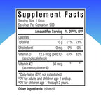Seeking Health Vitamin D3 + K2 Drops - Liquid Vitamin D & K Supports Immune System Function & Bone Health - Aids Calcium Absorption - Aids Healthy Blood Flow & Circulation - 1 Fl oz (30 ML)