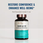 Hair La Vie Live Conscious Clinical Formula Hair Vitamins Capsule with Biotin and Saw Palmetto - Healthy Hair and Whole-Body Wellness (2-Pack)