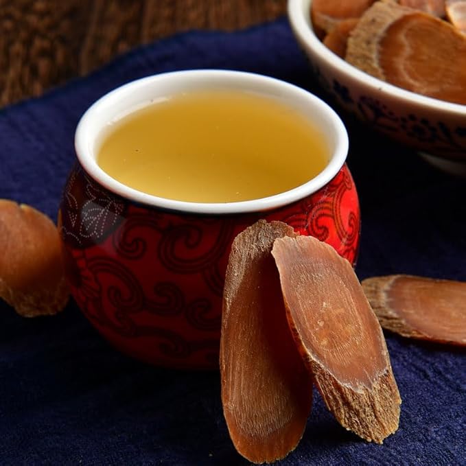 Premium Panax Red Ginseng Root (红参片), 6 Years Grade, Sliced 3.53 oz Korean Ginseng Panax Korean Red-Ginseng Roots