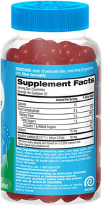 Digestive Advantage Prebiotic Fiber Supplement Strawberry Flavor Gummies with Probiotics for Women & Men Digestive Health, Adults Regularity and Gut Health, 60 Count (2 Pack)