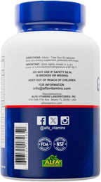 ALFA VITAMINS ALFLEXIL Glucosamine, Chondroitin & Collagen Supplement, Gluten Free, Supports Joints, Bones & Knees, Includes MSM & Hyaluronic Acid for Mobility & Joint Health, 120 Capsules