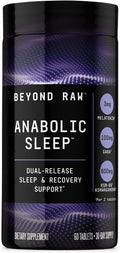 BEYOND RAW Anabolic Sleep, Duel-Release Stress, Sleep, & Recovery Support, 60 Count