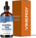 Vimergy Restful You* Liquid Melatonin - Fast-Absorbing Support for Restorative Sleep. Customizable Serving Size. Kosher, Vegan, Paleo-Friendly, Non-GMO. Serving Size: Adults 1mL, Kids 0.2mL.*