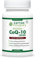 Zaytun Halal CoQ10 Highly Absorbable, One Per Day, Supports Heart Health Support and Energy Production, 60 Mini Softgels, Made in USA - Halal Vitamins