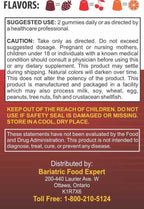 Bariatric Expert Multivitamin Gummies – Fast-Melting Dietary Supplement for Adults Post-Gastric Sleeve and Bypass, Nutritionist Recommended, 90 Count