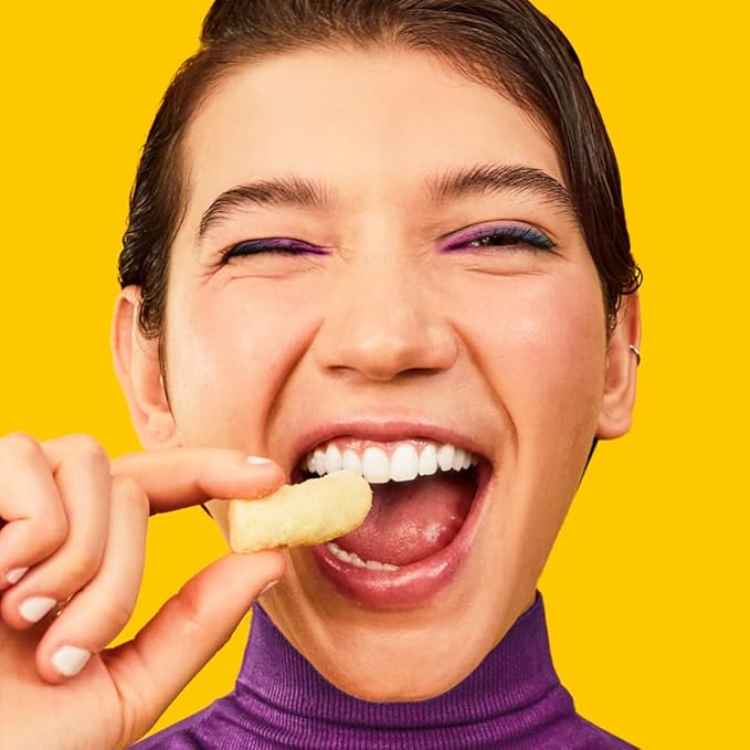 HIPPEAS Chickpea Puffs, Cheezy Vibes, Gluten Free Snacks, Dairy Free, Vegan, 0.8oz, Pack of 18, 3g Protein, 2g Fiber, Crunchy, Nutritious, Baked Plant Protein Snack, Non-GMO, Kosher