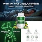 Nighttime Fat Burner Supplements - Appetite Suppressants for Weight Loss - Night-Time Fat Burner for Women & Men - Metabolism Booster Weight Loss Pills - 35 Capsules