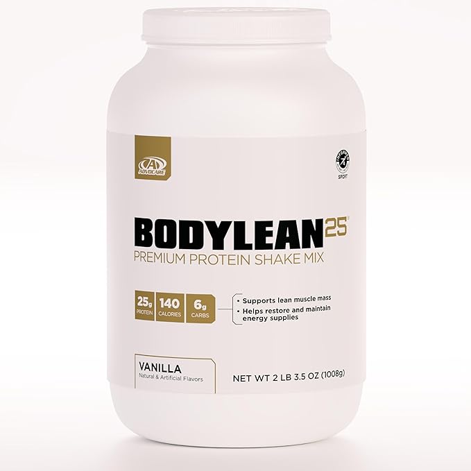 AdvoCare BodyLean25 - Protein Powder with Whey Protein Isolate - Supports Muscle Building & A Lean Body - Offers Energy Support* - Vanilla, 4.5 oz