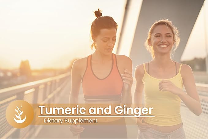 Pure Original Ingredients Turmeric Curcumin & Ginger, (100 Capsules) Always Pure, No Additives Or Fillers, Lab Verified (100 Capsules)