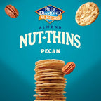 Blue Diamond Almonds, Pecan Thins Gluten Free Cracker Crisps perfect for Snacking, 4.25 oz