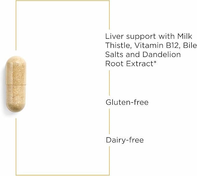 Integrative Therapeutics Lipotropic Complex - Liver Support Supplement for Adults* - Includes Milk Thistle & Vitamin B6 and B12 - Gluten-Free & Dairy-Free - 90 Count (45 Servings)
