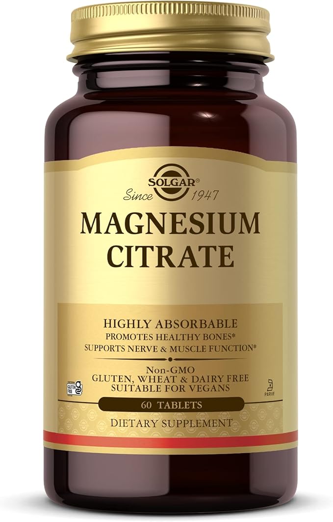 Solgar, Magnesium Citrate 60 Tabletss Prop 65