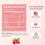 Calm Magnesium Powder, Cortisol Supplement for Women, Supports Sleep, Stress Relief & Relaxation with Ashwagandha, Saffron, L Theanine, Vitamin D3, No Sugar, 30Ct, Raspberry Lemonade