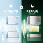 WNP serum set: Ultra Hydrating Serum 3% 4D Hyaluronic Acid +Emergency Repair Firming Oil-Suspension Serum Hydrating+Skin Repair|Single-Use Vials Skincare for Sensitiveskin 72ml