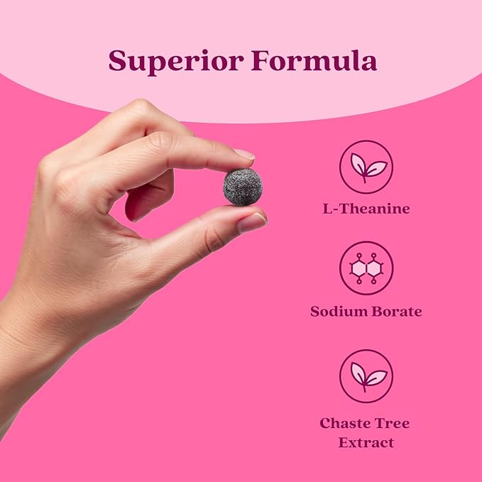 BeLive PMS Support Gummies Supplement – Helps Relieve PMS Symptoms – Hormonal Balance Mood Swings & Cramps Relief, Bloating Support – with Chaste Tree Extract - Strawberry Lemonade Flavor – 60 Count