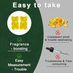 Mullein Gummies for Lung Detox 1000mg Mullein Leaf Herb Extract for Respiratory & Digestive & Immune Support, Vegan, Pear Flavor 60/120 (1)
