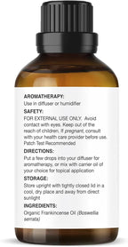 Majestic Pure Organic Frankincense Essential Oil - 100% Pure Frankincense Oil for Pain Relief, Skin Care, Hair Care & Aromatherapy, Premium Grade for Diffuser & Oil Diffuser - 0.3 fl oz