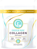 Faster Way - Collagen Peptides - 12g Hydrolyzed Collagen + 11g Protein Per Serving - Hair, Skin & Nails - Amino Acids - Grass-Fed - Sugar, Gluten & Dairy Free - Non-GMO -Unflavored Powder -30 Servings