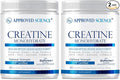 Approved Science Creatine Monohydrate Powder – with BioPerine – Supports Strength, Lean Muscle & Recovery – 5 g Per Serving – Unflavored Creatine Powder – Non-GMO, Vegan – 120 Servings (Pack of 2)