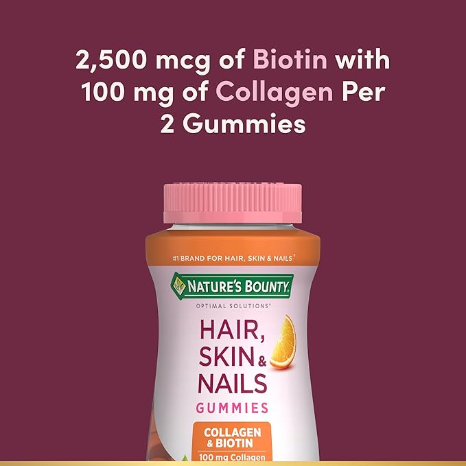 Nature's Bounty with Biotin and Collagen, Citrus Gummies, 140 Ct