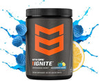 MTN OPS Ignite Sugar Free Energy Drink Powder with 200mg Caffeine, Nootropic Blend for Energy, Focus & Endurance, L Arginine & L Citrulline Pre Workout, 45 Servings, Blue Raspberry