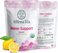 Meno-Support BloatX Organic Menopause Relief: Balances & Supports Hot Flashes, Hormones, Moods Swings, Night Sweats, & Bloating with Black Cohosh, Red Clover & Dong Quai. Natural Fresh Lemon Flavor.