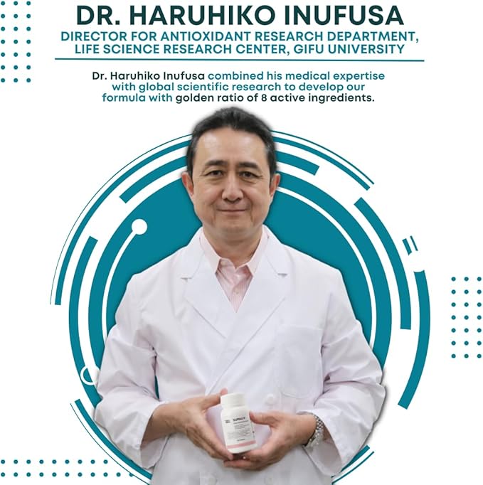 X | Japanese Worldwide Patented antioxidants Supplement for Heart Health, Dementia, Immune Support, Eye, Brain | Developed by Prof. Med Dr. Haruhiko Inufusa