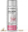 OxyEnergy Collagen Peptides Capsules for Women, Hydrolyzed Collagen Supplements with Elastin Peptides, 60 Collagen Pills to Promotes Hair, Nail, Skin, Capsulas