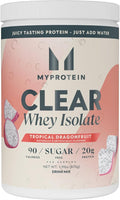 Myprotein Clear Whey Isolate Protein Powder, 35 Servings (1.9lbs) Tropical Dragonfruit, 20g Protein per Serving, Naturally Flavored Drink Mix, Daily Protein Intake for Superior Performance
