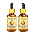 Deve Herbes Pure Organic Prickly Pear Seed Oil (Opuntia ficus-Indica) with Glass Dropper Cold Pressed (Pack of Two) 100ml X 2 (6.76 oz)