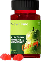 Montue NEWELLME Apple Cider Vinegar Gummies B12 Multivitamin,ACV Supplement Gummy Vitamins,Non GMO, Vegetarian Supplement for Women & Men,Support Normal Energy Levels & Gut Health 30 Gummies (30)