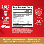 Move Free Ultra 3X Triple Action Type II Collagen and Boron Joint Support Supplement, Supports Cartilage & Bones in 1 Tiny Pill Per Day, 30 Tablets/30 Servings (3 Pack)