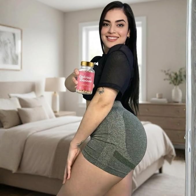 Caderas Divinas : Bigger Booty & Wider Hips – Aguaje + Maca Pills with Moringa & Saw Palmetto – 4 Super Ingredients for Natural Curve Growth – by CurvyFruit – 60 Capsules