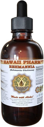 Hawaii Pharm Rehmannia Liquid Extract, Tincture, Herbal Supplement, Made in USA, 2 fl.oz