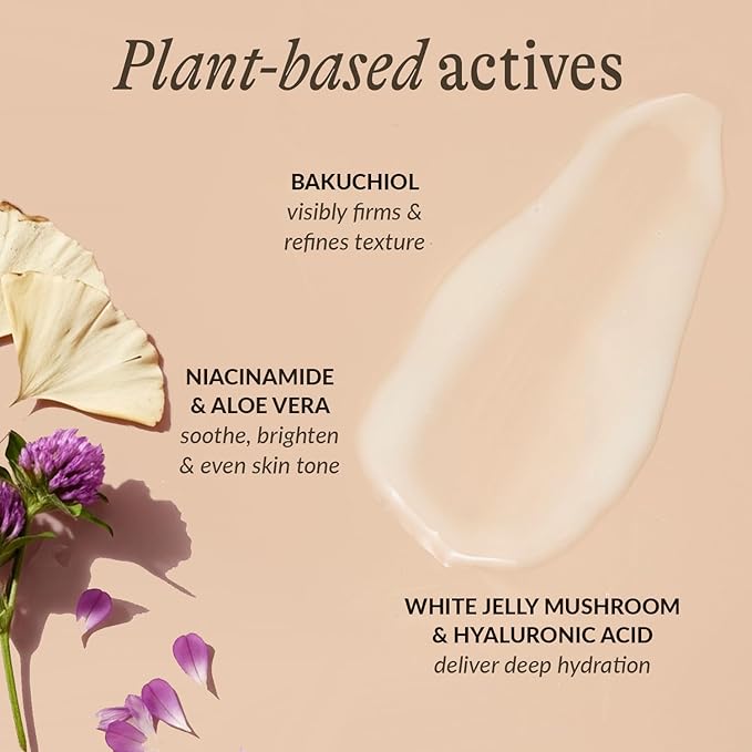 Bio Retinol Alternative Bakuchiol Serum - Smooths Skin & Reduces Fine Lines, USA Made with Natural & Organic Ingredients, Anti-Aging Skin Care Formula, Vegan, Cruelty Free