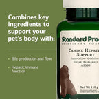 Standard Process Canine Hepatic Support - Dog Supplement to Aid Liver Health - Hepatic Immune Function & Liver Metabolism Support Supplement - Powder Supplement for Dogs - 110 g