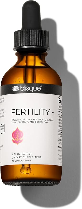 Blisque - Natural Fertility and Conception Support Supplement for Women | with Chasteberry | Doctor Approved | Vegan and Non-GMO | 2 Ounces | 59 Servings