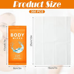Treela 300 Pcs Large Body Wipes Bulk Deodorant Travel Size for Homeless Care Package Supplies Individually Wrapped Adults Bathing No Rinse Wet Wipes Men Women Hygiene Items(7.09" X 9.84",Orange)