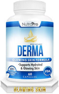 Dermal Repair Complex for Hydrated, Glowing Skin –Anti Aging Supplement with Phytoceramides & Alpha Lipoic Acid. Fast Results Hydration Pills Enhances Smoothness & Reduces Wrinkles. 60 Liquid Capsules