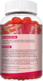 9-in-1 Probiotic Fiber Gummies for Adults & Teens 16G Fiber per Serving, Psyllium Fiber Supplement with 5 Billion CFU Bacillus Coagulans, Inulin, ACV for Digestive, Gut & Immune Wellness - 2 Bottles