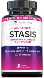 Myo-Inositol D-Chiro Women's Hormone Balance Supplement - 40:1 Myo-Inositol & D-ChiroInositol Blend with DIM for Hormone Balance for Women - Health Vitamins for Skin, Energy, & Cycle Support (1 Month)