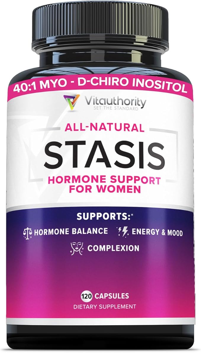 Myo-Inositol D-Chiro Women's Hormone Balance Supplement - 40:1 Myo-Inositol & D-ChiroInositol Blend with DIM for Hormone Balance for Women - Health Vitamins for Skin, Energy, & Cycle Support (1 Month)