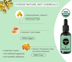 Earth N Pure Vitamin E Oil Therapeutic Grade for Skin, Hair and Nails with Glass Dropper - 100 ml