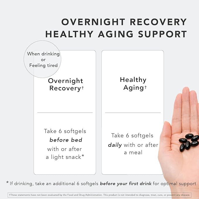 Japanese Longevity Supplement | Black Vinegar (Kurozu) & Okinawa Fermented Rice Extract | Supports Energy, Healthy Aging & Overnight Recovery | 30 Servings (180 Softgels) | Daily Routine 3-Pack