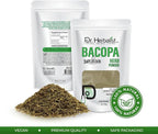 Dr. HERBALIST Bacopa Monnieri Extract Powder 200g - Brahmi Leaf Extract for Cognitive Wellness & Mental Performance