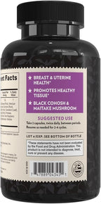 Crystal Star Fibro Defense (60 Capsules) – Supports Women's Health Between Periods - Black Cohosh - Non-GMO