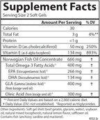 Carlson - Inflammation Balance, Balanced Omega-3 & Omega-6 Ratio, with D3, Norwegian, Wild-Caught Fish Oil Supplement with Fatty Acids, Sustainably Sourced Fish Oil Capsules, 180 Softgels