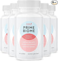 PrimeBiome Probiotic Gummies – Plant-Based Blend with Inulin, Lion’s Mane, Ginger & More– Non-GMO, No Stimulants, GMP Certified – 30 Gummies, 6 Month Supply