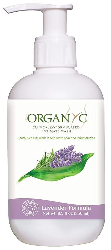 Organyc Feminine Hygiene and Intimate Wash with Lavender, 250 ML (Pack of 2)